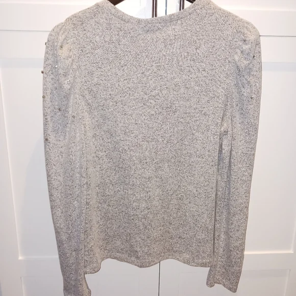 New Rhinestone Puff Sleeve Sweater - Picture 3 of 8